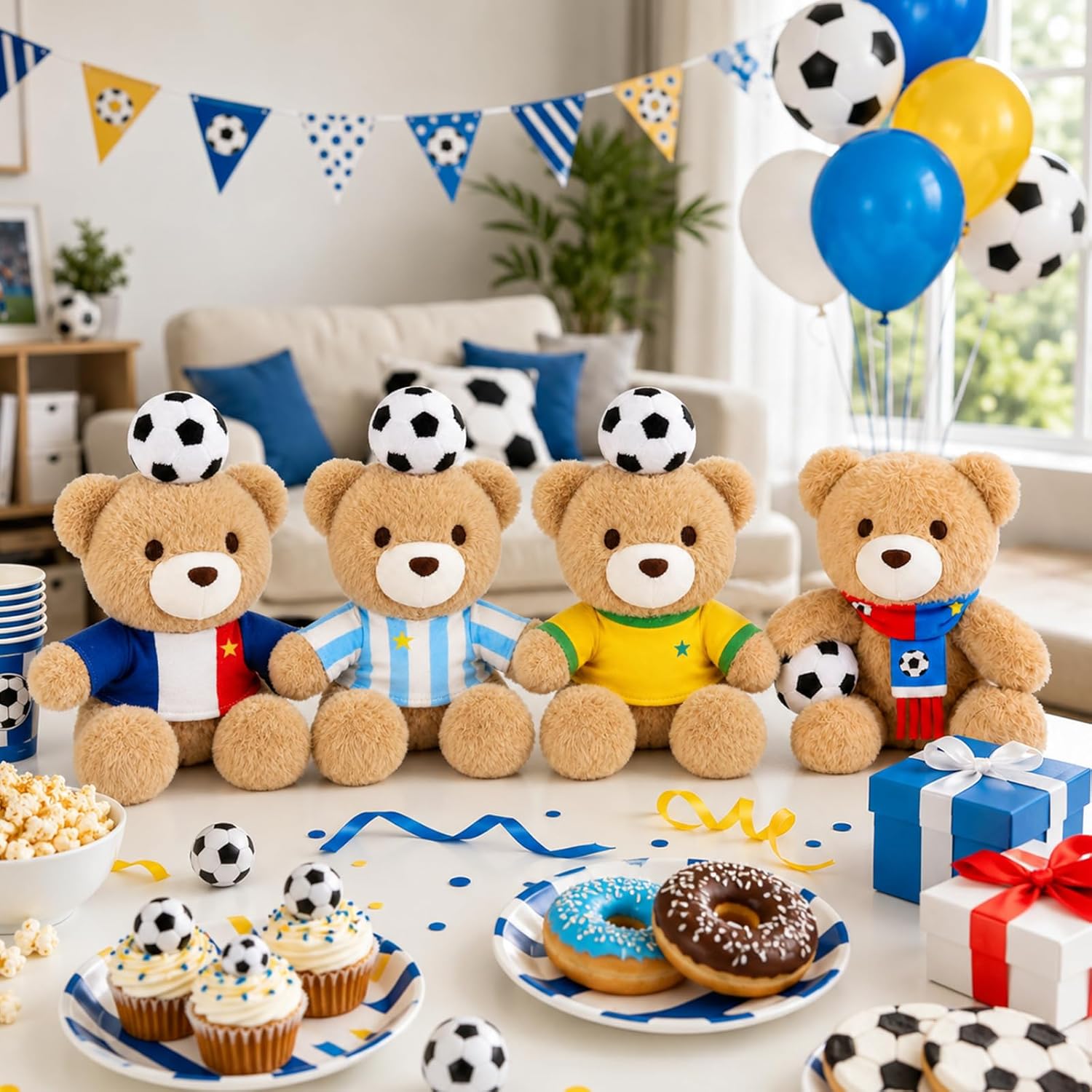 2026 FIFA World Cup Soccer Teddy Bear – 8" Plush Stuffed Animal | Soccer Gift for Kids