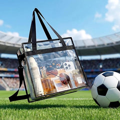 Clear Stadium Bag 12x6x12 – NFL & Concert Approved Clear Tote Bag for Women