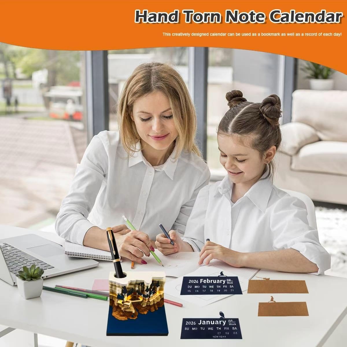 3D Memo Pad Calendar 2026 – Magic Castle DIY Tear-Away Art