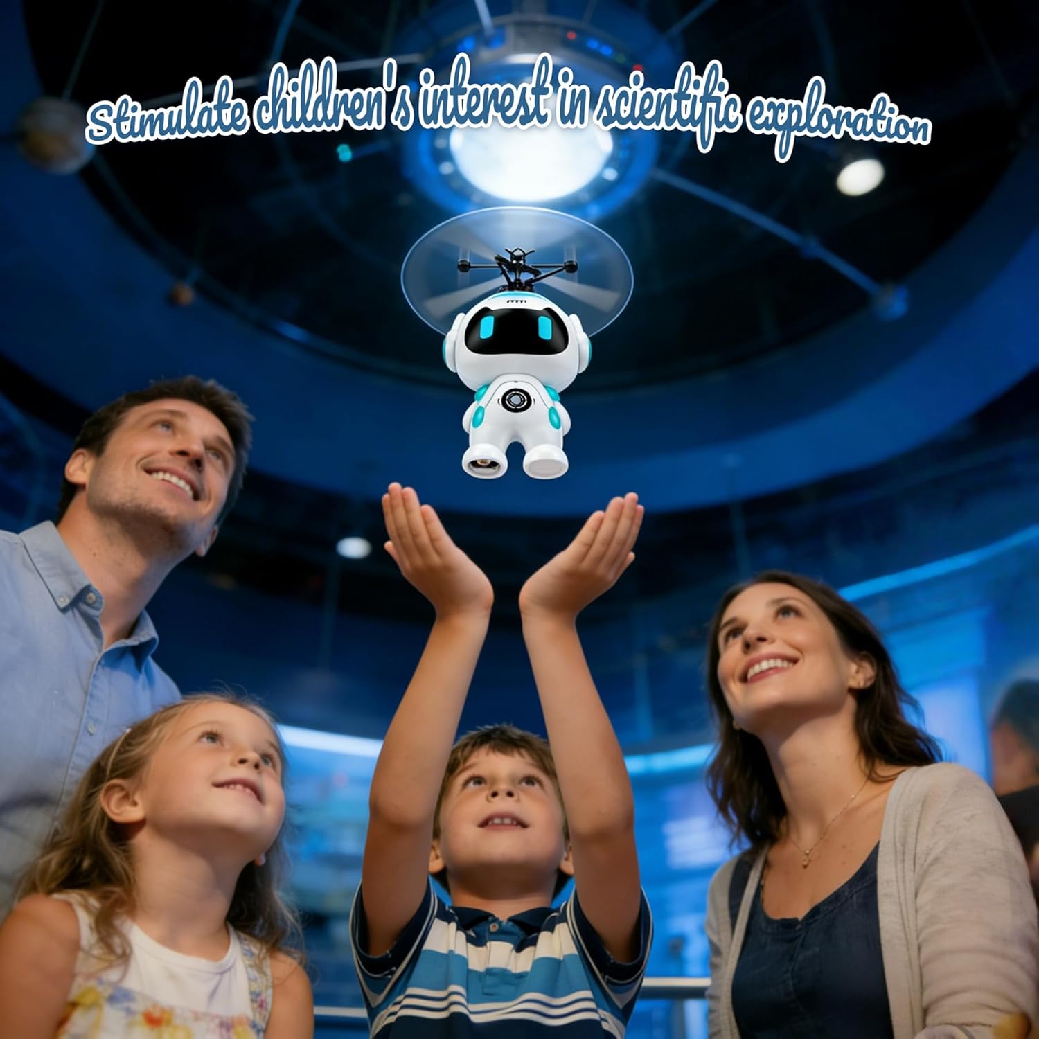 Mini Drone for Kids with LED Lights – Rechargeable Indoor Flying Toy