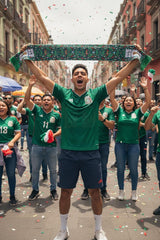 Mexico Flag Soccer Scarf – Soft Lightweight Football Fan Scarf for Men & Women, World Cup Match Day Gift