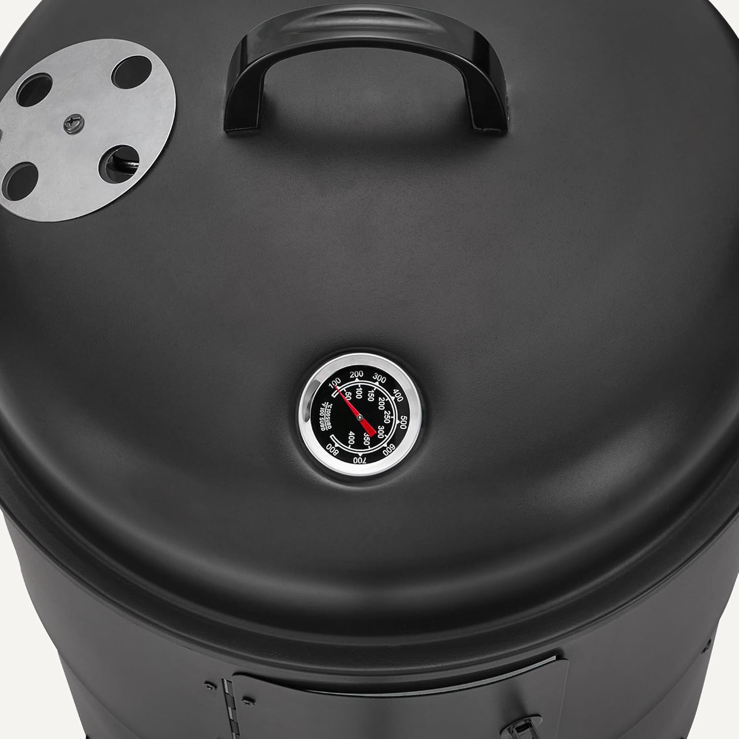 Vertical Charcoal Smoker – 2-Layer BBQ Smoker Grill with Thermometer