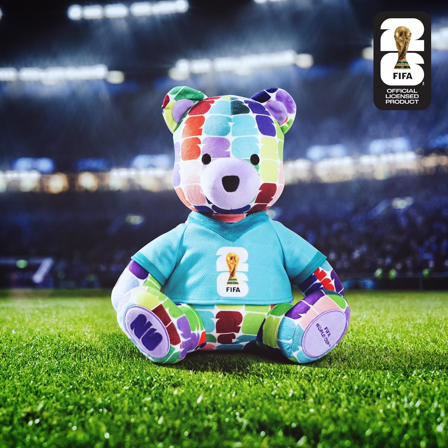 FIFA World Cup 2026 Teddy Bear – Officially Licensed Plush Collectible with Teal Jersey | Soft Stuffed Animal for Kids & Fans