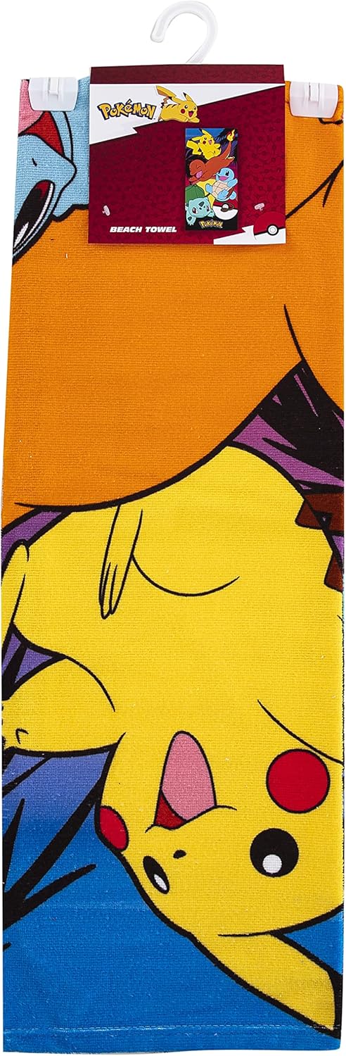 Soft Cotton Blend Beach Towel – 30" x 60", Fun Design for Kids & Fans
