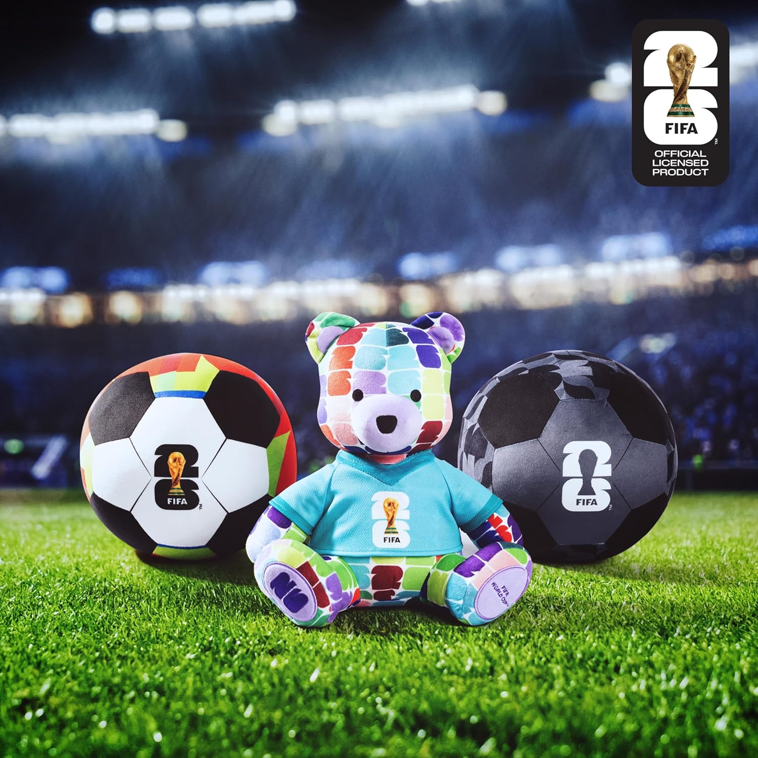 FIFA World Cup 2026 Teddy Bear – Officially Licensed Plush Collectible with Teal Jersey | Soft Stuffed Animal for Kids & Fans