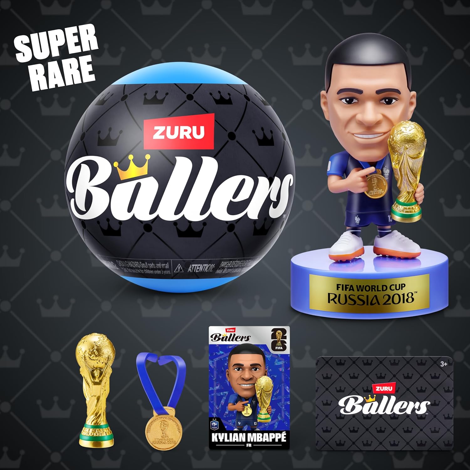 ZURU Ballers Series 1 FIFA World Cup 2026 - 2 Pack Surprise Unboxing Soccer Collectible Toy, Ages 3+