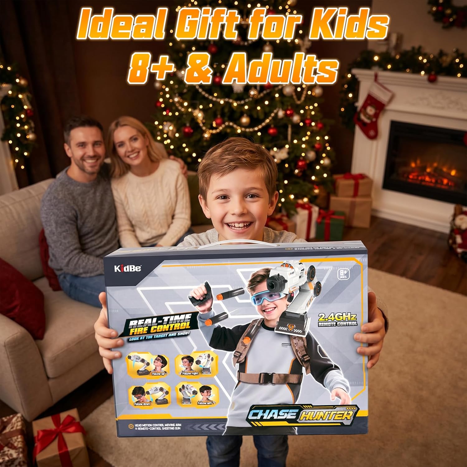 Motion Tracking Robot Arm Foam Blaster — Look-to-Aim STEM Toy for Kids 8+