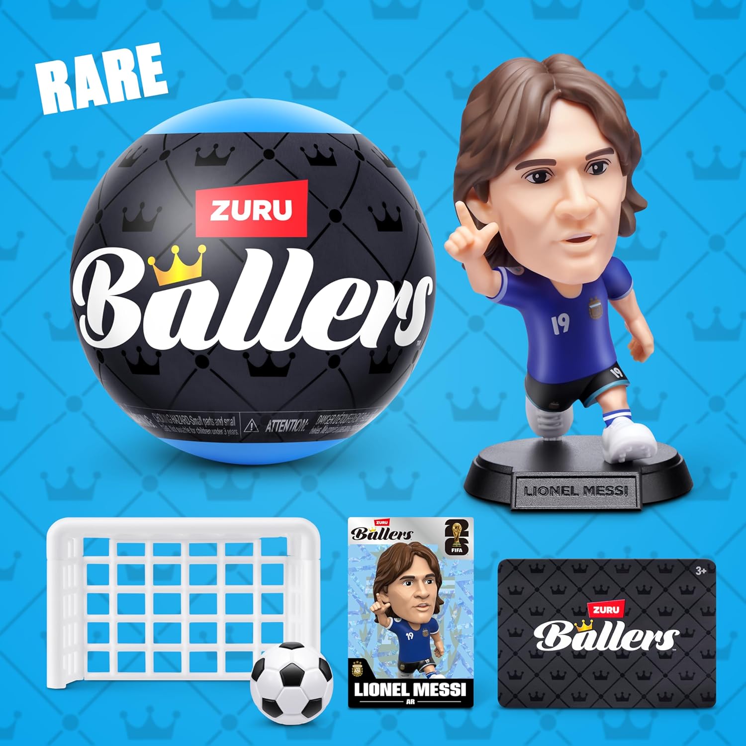ZURU Ballers Series 1 FIFA World Cup 2026 - 2 Pack Surprise Unboxing Soccer Collectible Toy, Ages 3+
