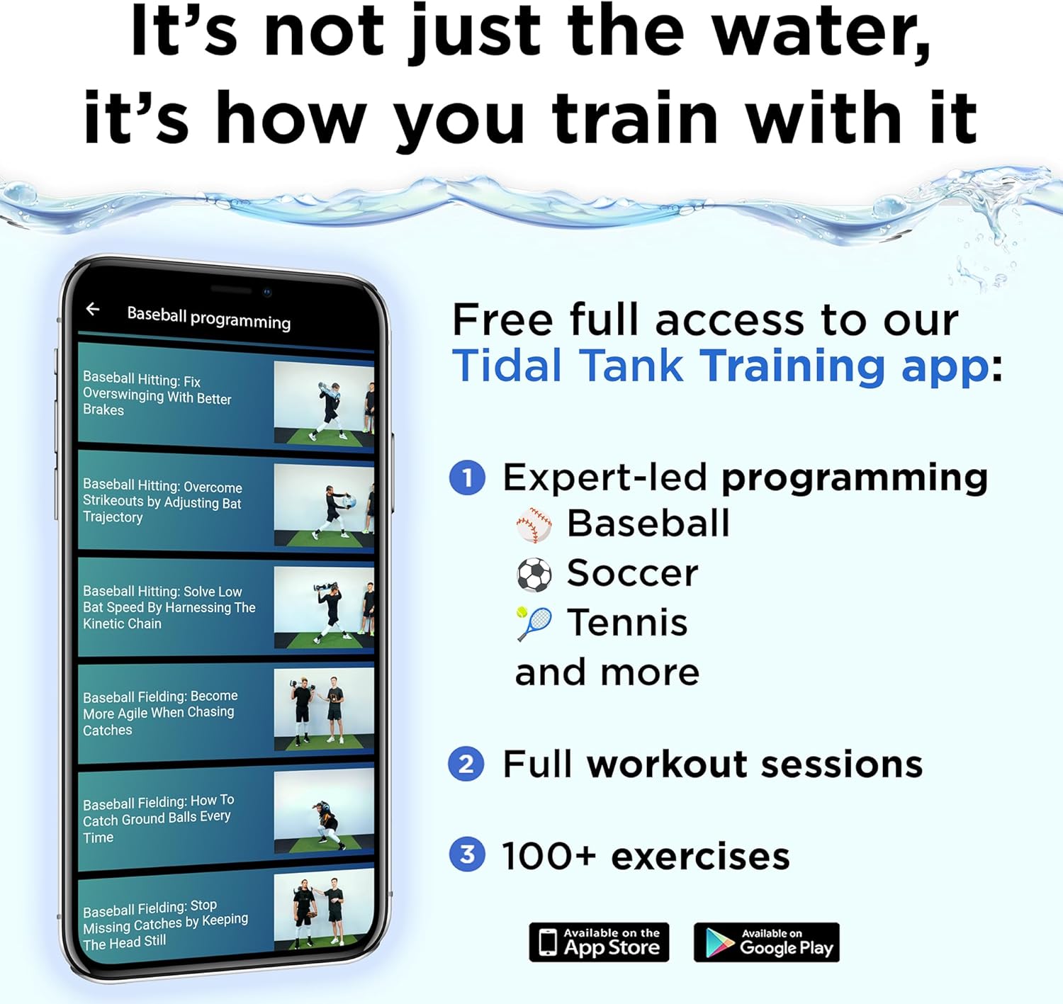 Water-Filled Weight for Full Body Instability Training (7 & 12 lbs)