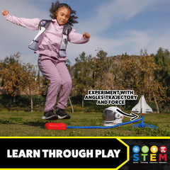 Stomp Rocket Launcher for Kids – 3 NASA Foam Rockets, STEM Outdoor Toy