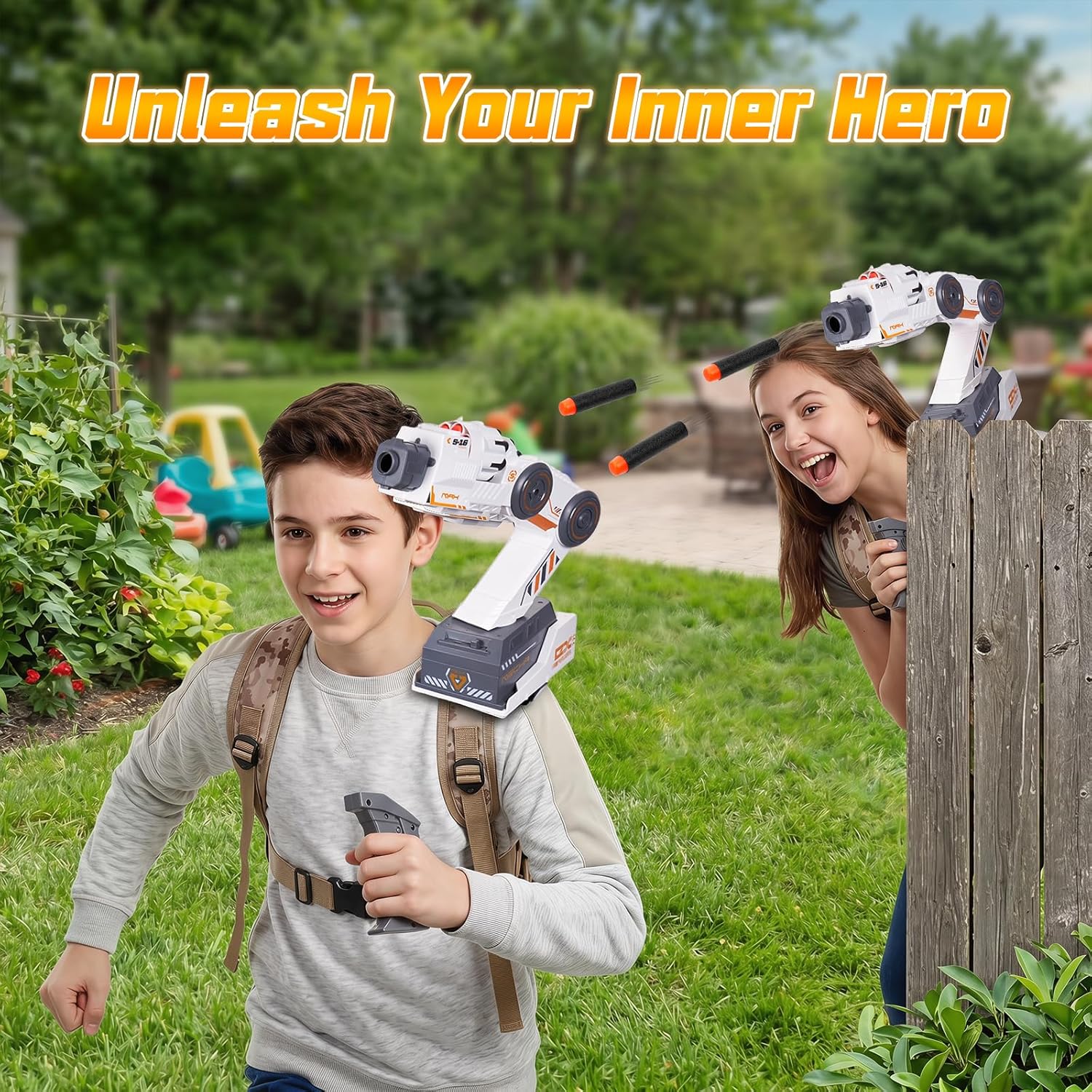 Motion Tracking Robot Arm Foam Blaster — Look-to-Aim STEM Toy for Kids 8+