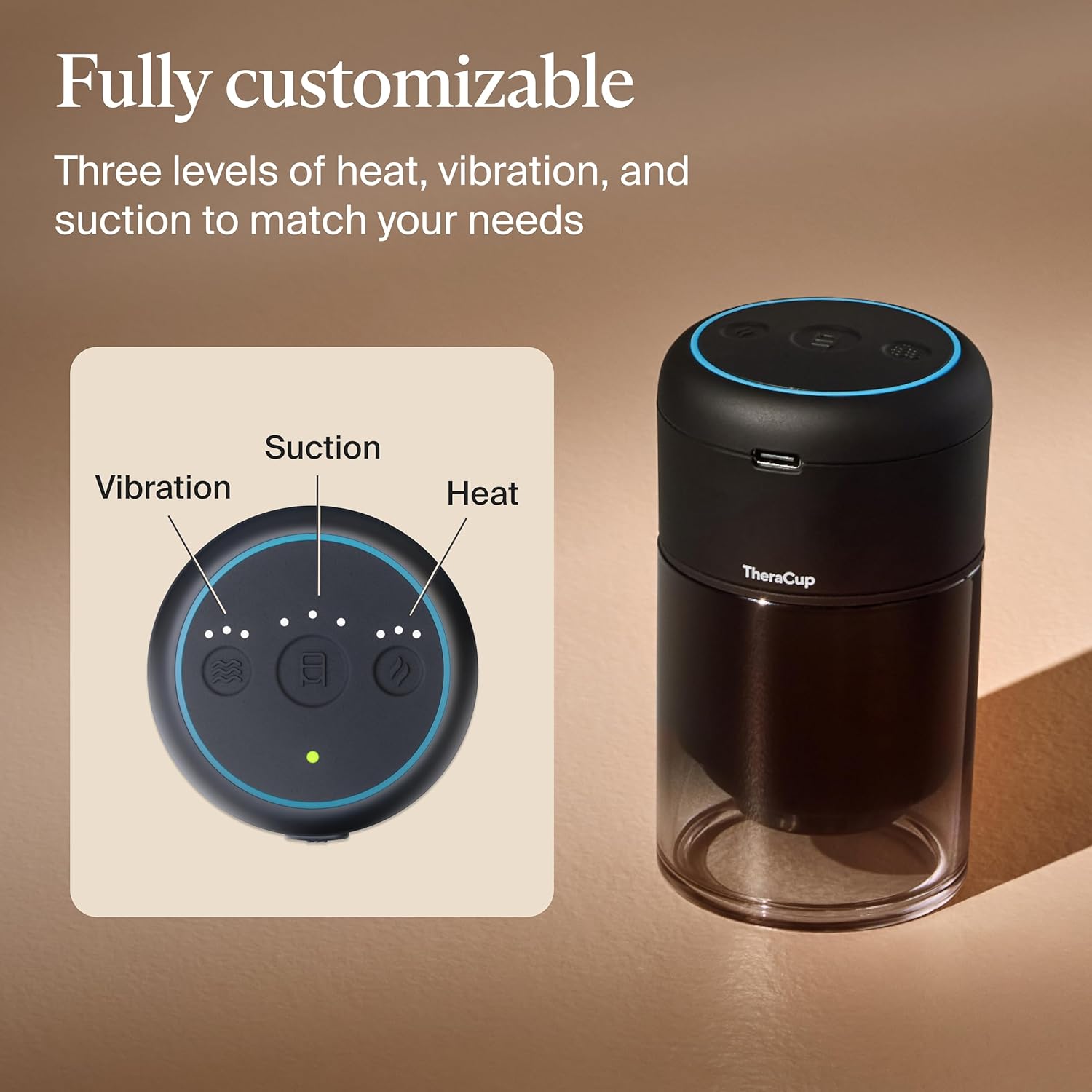 Therabody TheraCup - Smart Cupping Therapy Device for Muscle Tension Relief & Circulation, Back, Shoulders & Legs