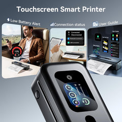 Phomemo M832D Portable Thermal Printer - Wireless Inkless Printer with Touchscreen, Supports US Letter & A4 - Bluetooth Mobile Office for Travel