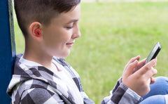 Superhero Wireless Earbuds - Red & Blue Bluetooth Earbuds with Mic & Charging Case for Kids & Adults