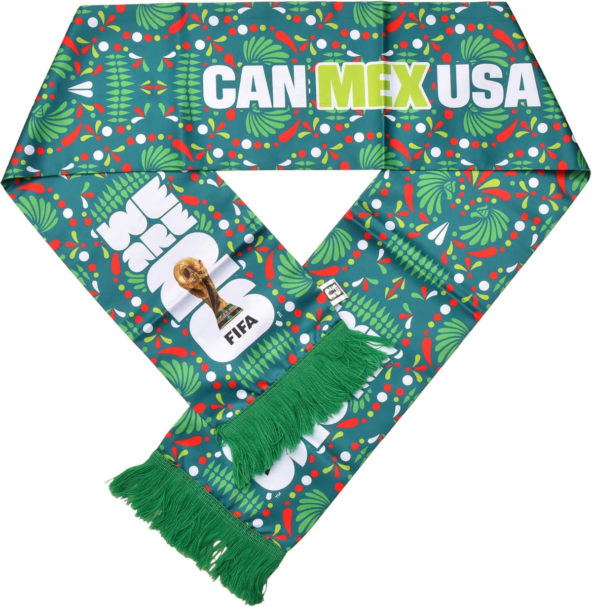 Mexico Flag Soccer Scarf – Soft Lightweight Football Fan Scarf for Men & Women, World Cup Match Day Gift