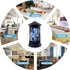 15W Electric Bug Zapper Outdoor & Indoor – 4200V UV Light Mosquito Killer Lamp | 1000 Sq Ft Coverage