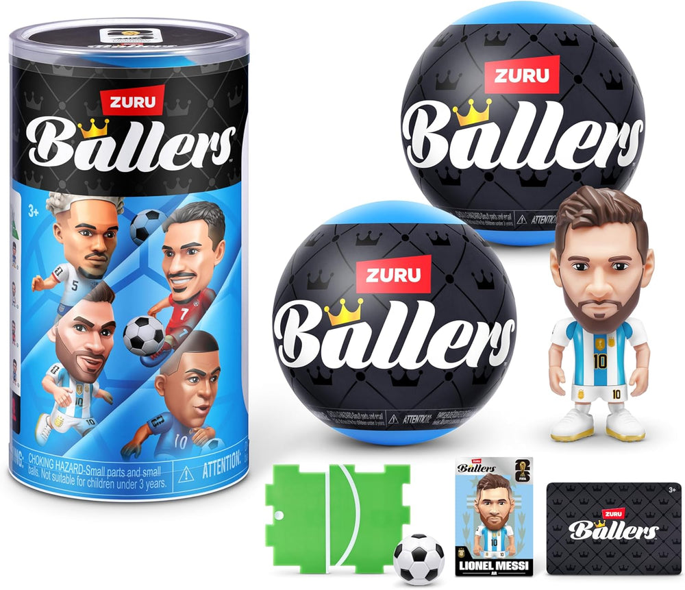 ZURU Ballers Series 1 FIFA World Cup 2026 two pack surprise unboxing soccer collectible toy with 33 players for kids ages 3 and up