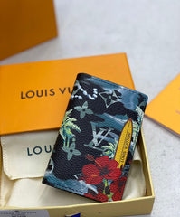 Authentic Louis Vuitton Monogram Canvas Pocket Organizer card holder in brown LV monogram print