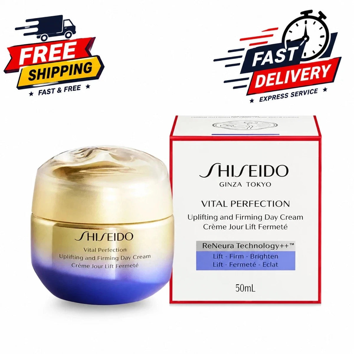 Shiseido Vital Perfection Uplifting & Firming Day Cream SPF 30 50ml / 1.7oz | Anti-Aging Moisturizer | New in Box