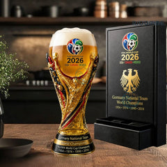 2026 World Cup Champion Glass Cup | Football Fan Drinkware