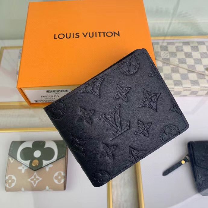 Louis Vuitton Multiple Wallet – Black Monogram Shadow Leather