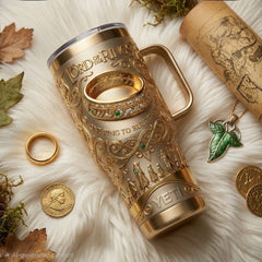Lord of the Rings 40oz Tumbler with Handle | Insulated Stainless Steel