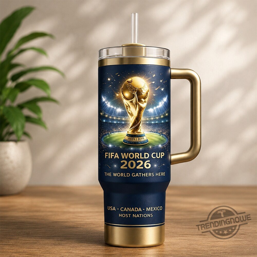 FIFA World Cup 2026 insulated stainless steel soccer fan travel tumbler