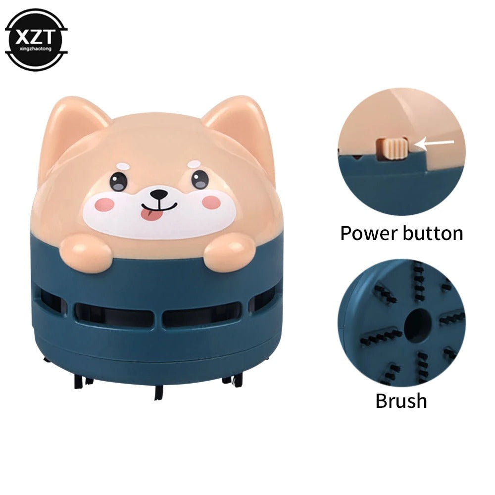 Mini USB Desk Vacuum Cleaner – Cute Portable Keyboard & PC Cleaner